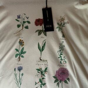 Dior White Slub Cotton Jersey/ New- Never Worn